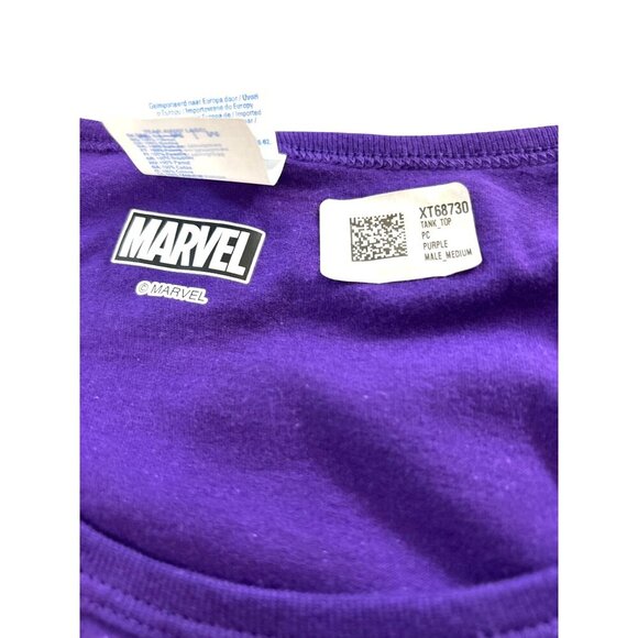 Port & Company Mens Tank Top Graphic Marvel Purple Multi Size M NWT - Picture 4 of 7
